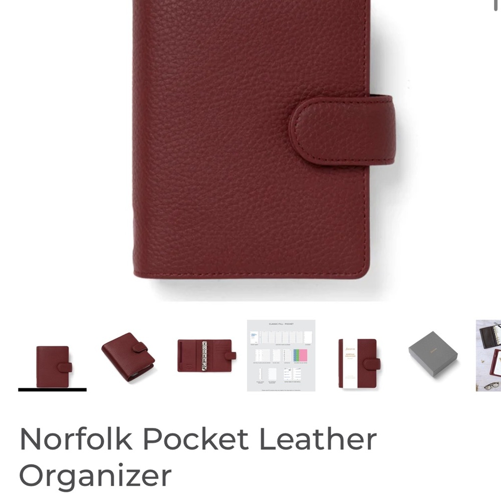 Filofax New Norfolk Pocket Leather Organizer